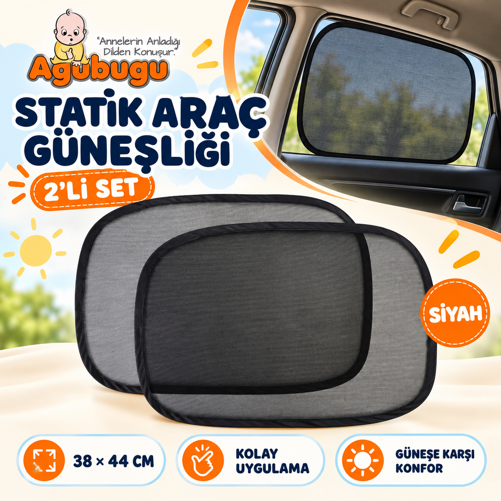 Statik Araç Güneşliği – 2 Li
