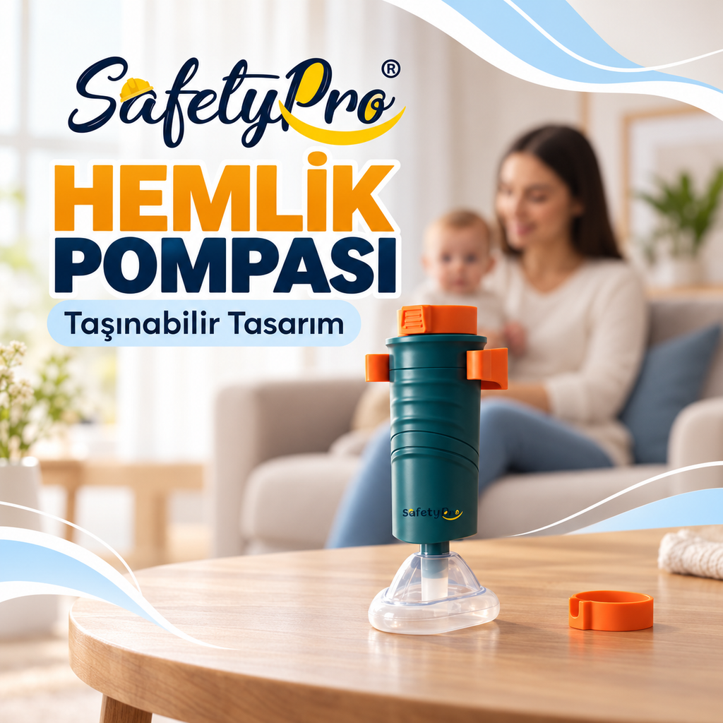 SafetyPro – Hemlik (Heimlich) Manevrası Pompası Otomatik Boğulma Kurtarma Cihazı