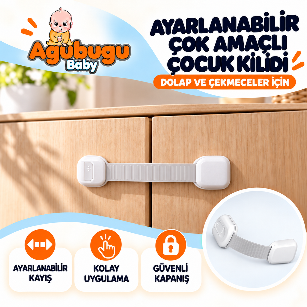 Ayarlanabilir Çok Amaçlı Çocuk Kilidi